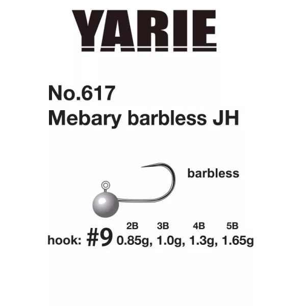 Yarie 617 Mebary Barbless 9 1,0gr Główka Jigowa 5szt