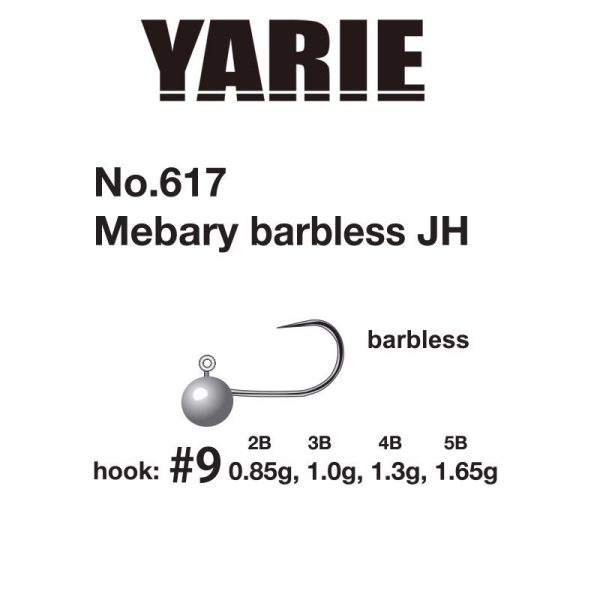 Yarie 617 Mebary Barbless 9 1,65g Główka Jigowa 5szt