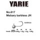 Yarie 617 Mebary Barbless 9 1,65g Główka Jigowa 5szt