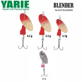 Yarie 672 Blender 2,1gr SP9 Silver Pink Spinner
