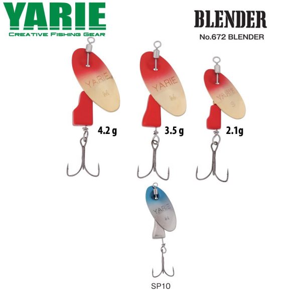 Yarie 672 Blender 3,5gr SP10 Blue Silver Wirówka