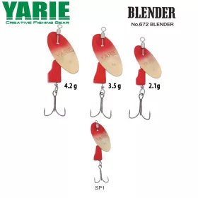 Yarie 672 Blender 4,2gr SP1 Red/Red Błystka obrotowa
