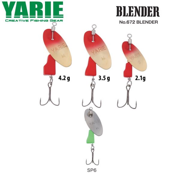 Yarie 672 Blender 4,2gr SP6 Silver Chart Obrotówka
