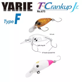   Yarie 675 T-Crankup Jr Type F 2,8cm 1,8gr C25 Siro Pino Wobbler