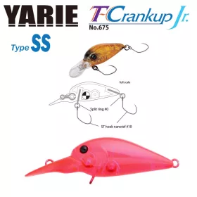  Yarie T-Crankup Jr 675 Type SS 2,8cm 2,1gr C18 Clear Pink Wobler
