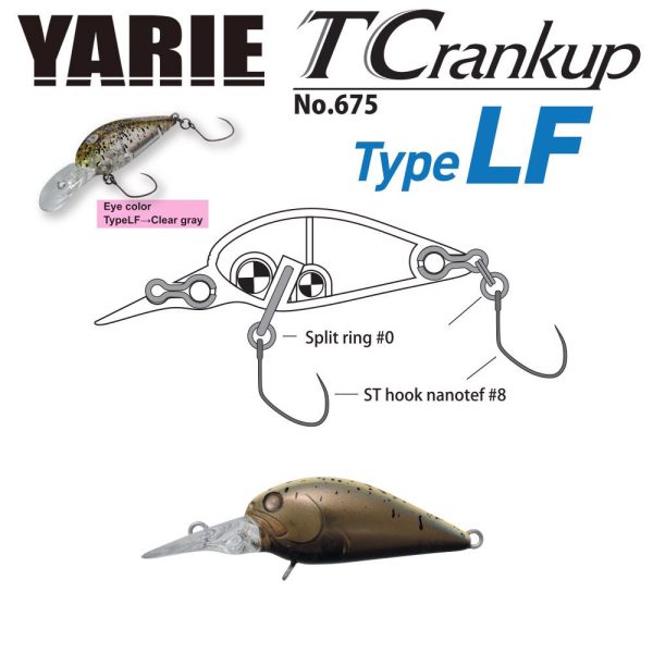 Wobler Yarie T-Crankup 675 Type LF 3,5cm 2,6gr C28 CA Uny