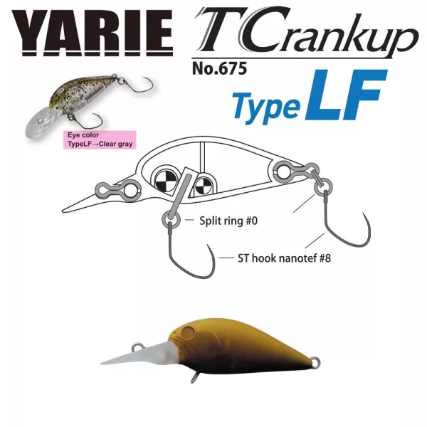 Yarie T-Crankup 675 Type LF 3,5cm 2,6gr C29 Tanba Edamame Wobler
