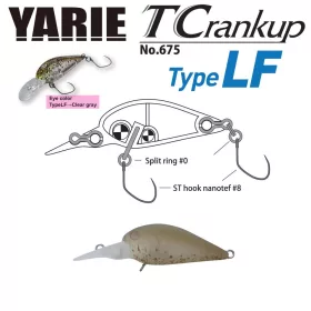 Yarie T-Crankup 675 Type LF 3,5cm 2,6gr C3 Akayari Wobler
