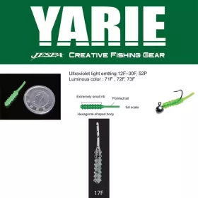   Yarie Amibaits 691 2,3cm 17F Clear Pepper Przynęta Gumowa 14szt.