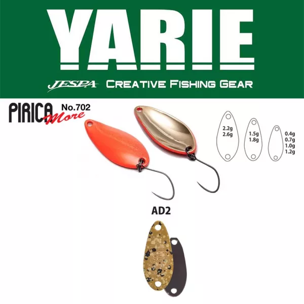 Yarie 702 Pirica More 1,0gr AD2 Mastu Pellet B Błystka wahadłowa