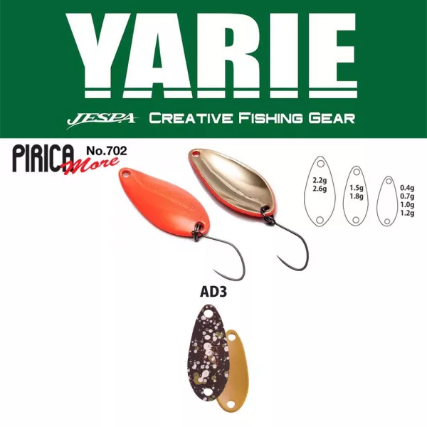 Yarie 702 Pirica More 1,0gr AD3 Sako Pellet Błystka Wahadłowa