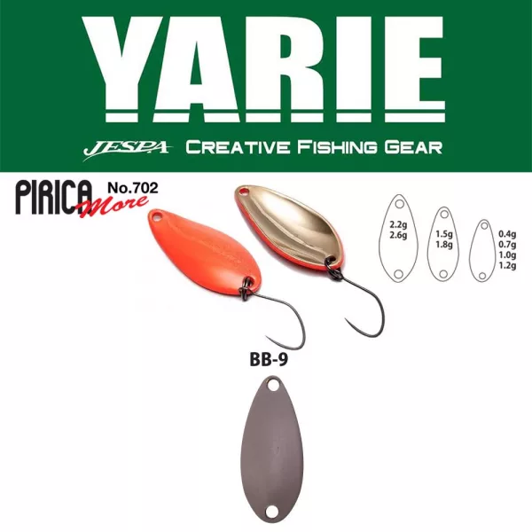 Yarie 702 Pirica More 1,0gr BB9 Rozsda Kanál Villantó