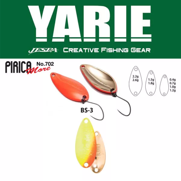 Yarie 702 Pirica More 1,5gr BS-3 First Lemon Błystka wahadłowa
