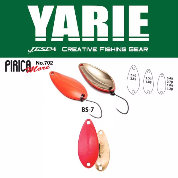 Yarie 702 Pirica More 1.5gr BS-7 Candy Pink Spoon Lure