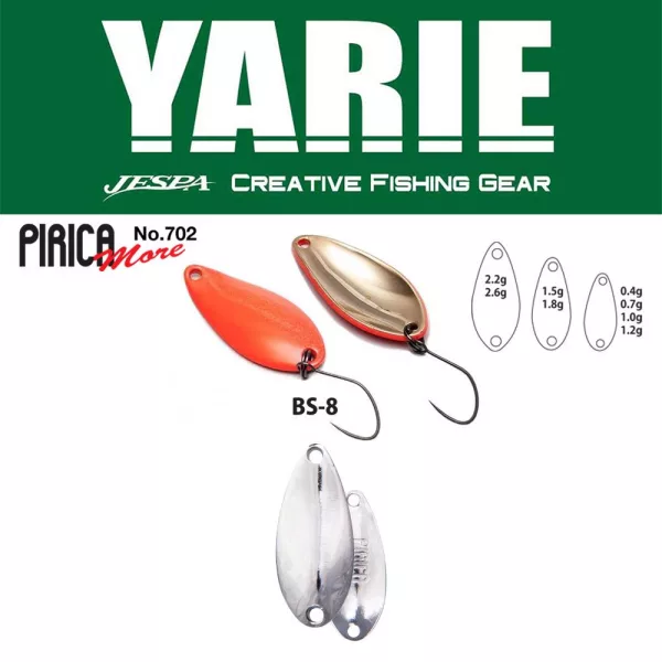 Yarie 702 Pirica More 1,5gr BS-8 Silver Błystka Wahadłowa