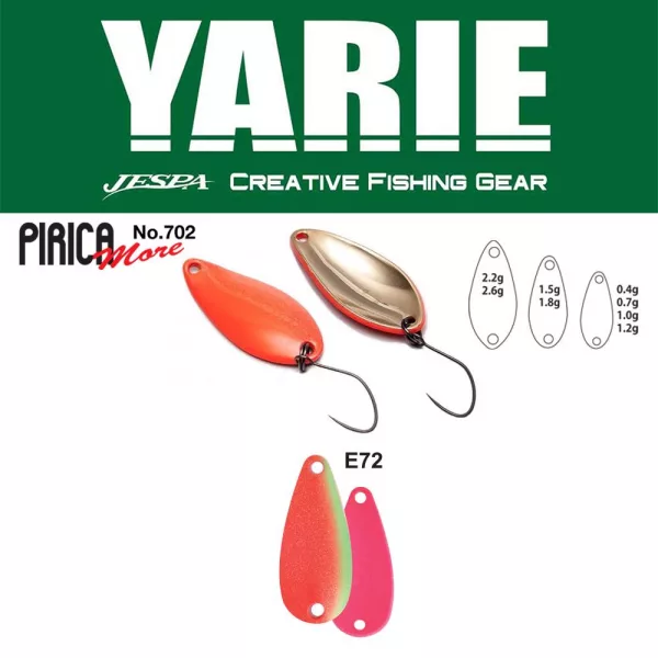 Yarie 702 Pirica More 1,5gr E72 Kids Plum Błystka Wahadłowa