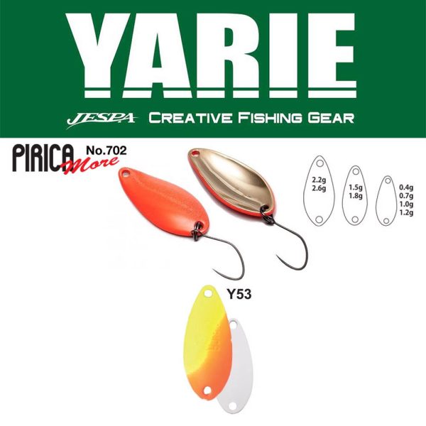 Yarie 702 Pirica More 1,5gr Y53 Lemon/Orange Błystka Wahadłowa