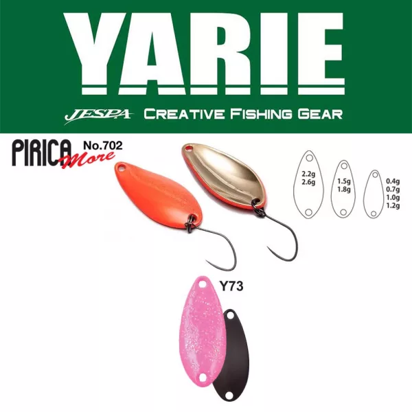 Yarie 702 Pirica More 1,5gr Y73 Pink Hololume Błystka Wahadłowa