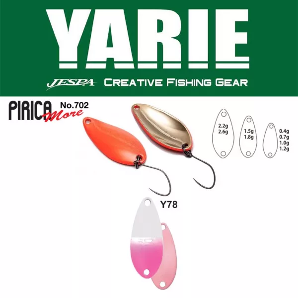 Yarie 702 Pirica More 1,5gr Y78 Shiropino Błystka Wahadłowa