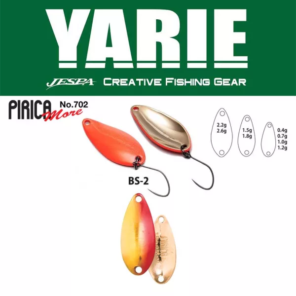 Yarie 702 Pirica More 1,8gr BS-2 Red/Gold Błystka Wahadłowa