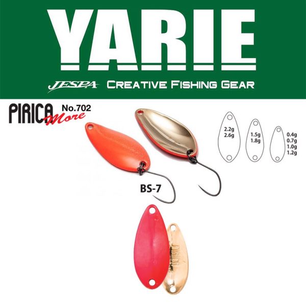 Yarie 702 Pirica More 1,8gr BS-7 Candy Pink Błystka wahadłowa