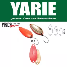   Błystka wahadłowa Yarie 702 Pirica More 2,2gr BS-5 Matte Red