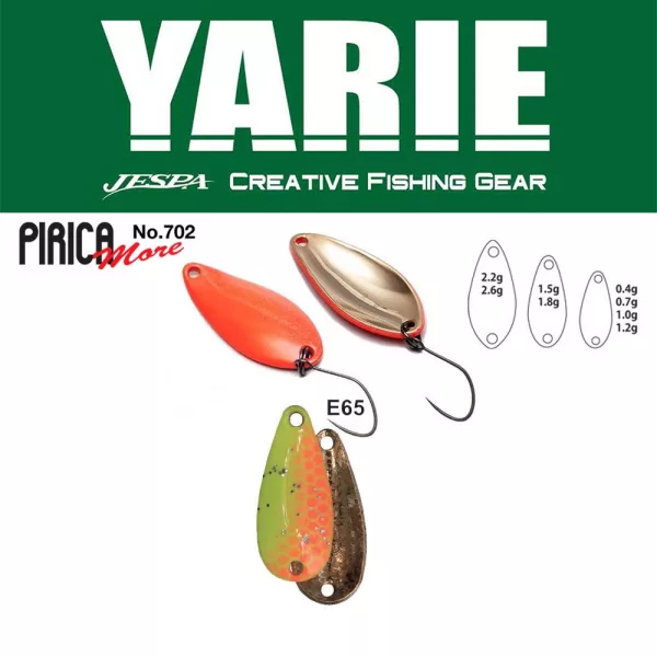 Yarie 702 Pirica More 2,2gr E65 Second Lemon Błystka Wahadłowa