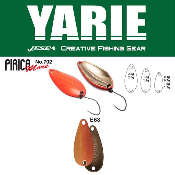 Yarie 702 Pirica More 2,2gr E68 Caramel Gold Błystka Wahadłowa
