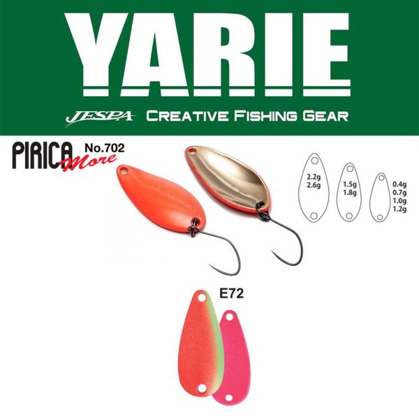 Yarie 702 Pirica More 2,2gr E72 Kids Plum Błystka Wahadłowa