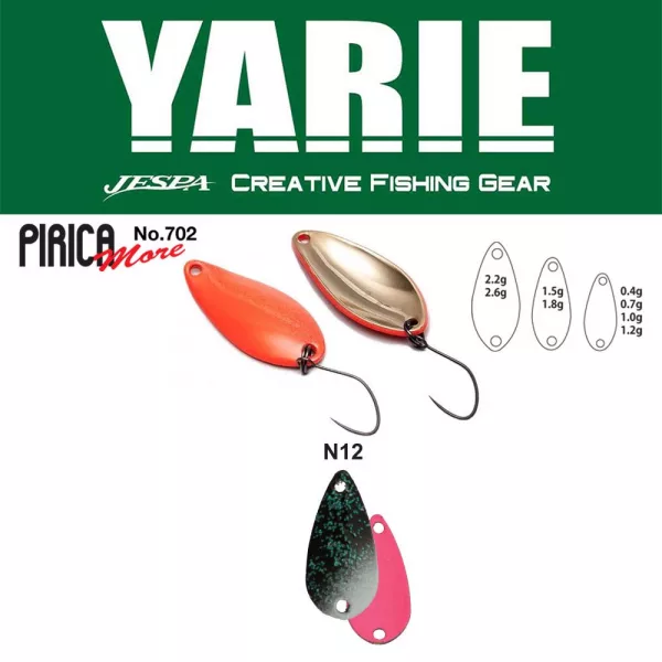 Yarie 702 Pirica More 2.2gr N12 Slash Pink Spoon Lure