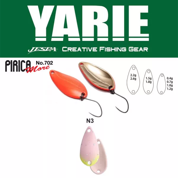 Yarie 702 Pirica More 2,2gr N3 Jasnoróżowy Blask Wahadłówka
