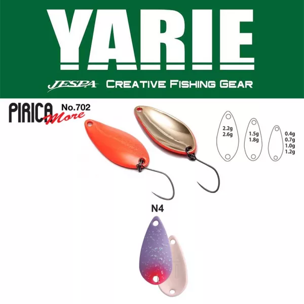 Yarie 702 Pirica More 2,2gr N4 Night Purple Błystka Wahadłowa