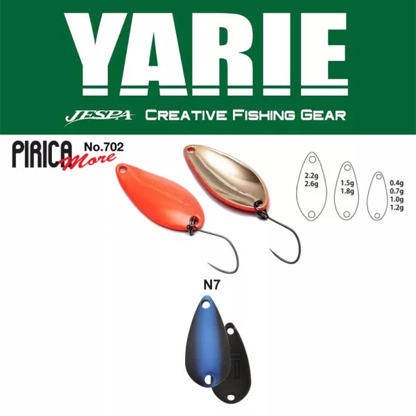 Yarie 702 Pirica More 2,2gr N7 Husky Eye Błystka Wahadłowa