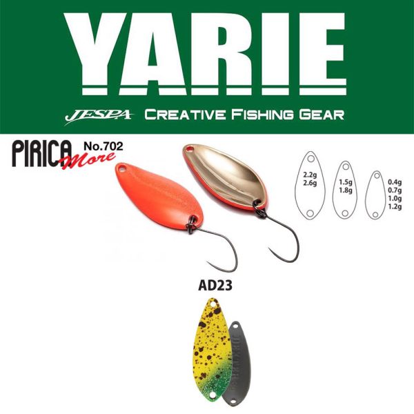 Yarie 702 Pirica More 2,6gr AD23 Monkey Banana Błystka wahadłowa