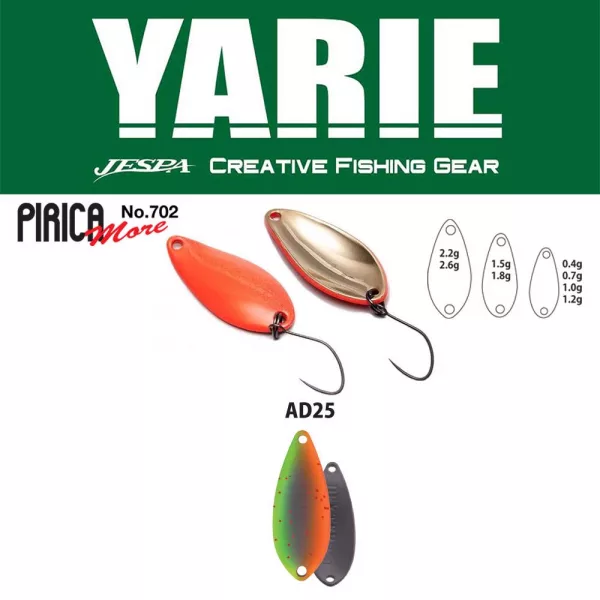 Yarie 702 Pirica More 2,6gr AD25 Vegetable Wahadłówka