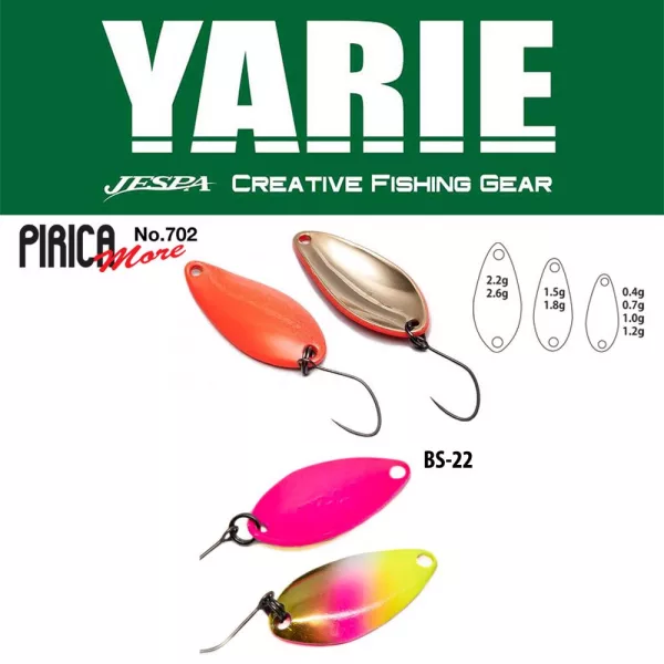 Yarie 702 Pirica More 2,6gr BS-22 Dragon Fruits Kanál Villantó