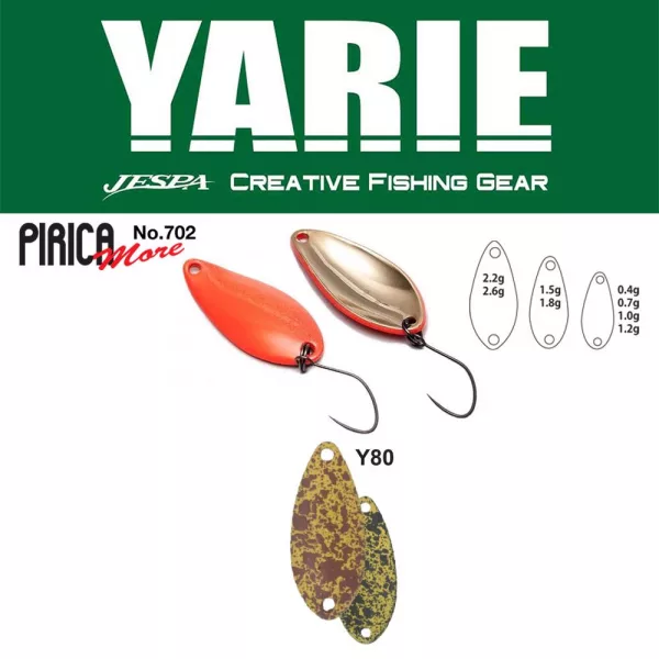 Yarie 702 Pirica More 2,6gr Y80 Karasi Spice Błystka Wahadłowa