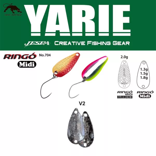 Yarie 704 Ringo Midi 1,5gr V2 Naive Silver Wahadłówka