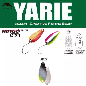Yarie 704 Ringo Midi 1,8gr AD22 Saber Silver Wahadłówka