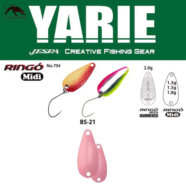 Yarie 704 Ringo Midi 1,8gr BS-21 Gradation R Pink Kanál Villantó
