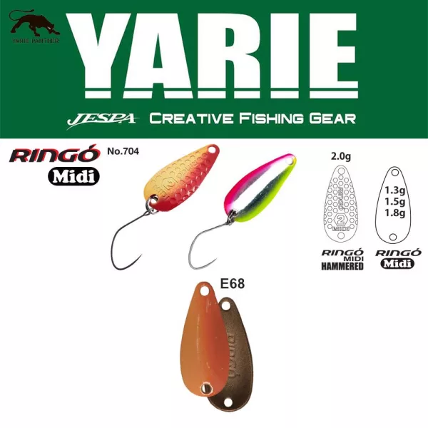 Yarie 704 Ringo Midi 1,8gr E68 Caramel Gold Wahadłówka