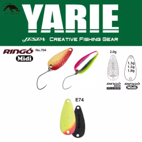   Yarie 704 Ringo Midi 1,8gr E74 Lemon Squash Błystka Wahadłowa