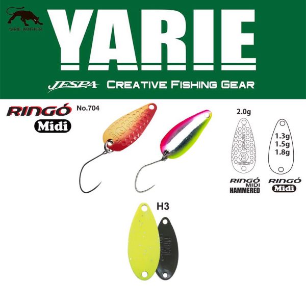 Yarie 704 Ringo Midi 1,8gr H3 Chart Glitter Błystka Wahadłowa