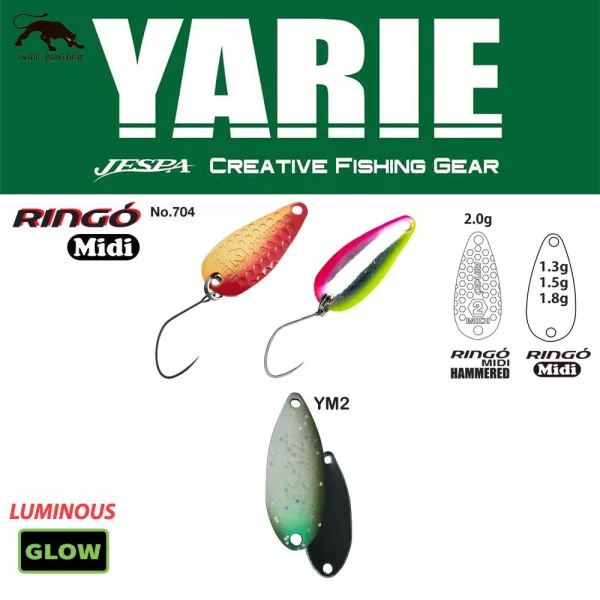 Yarie 704 Ringo Midi 1,8gr YM2 Fruit Melon Błystka Wahadłowa