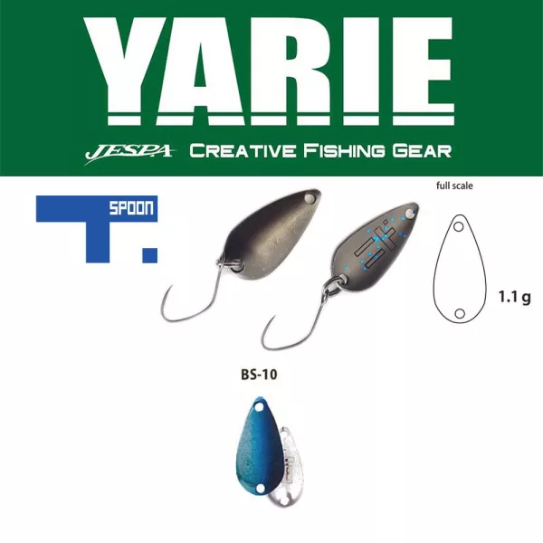 Yarie 706 T-Spoon 1,1gr BS10 Blue/Silver Wahadłówka