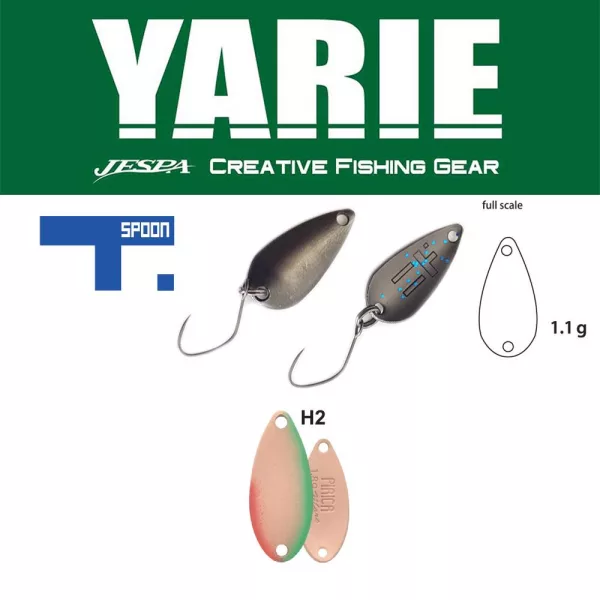 Yarie 706 T-Spoon 1,1gr H2 Lazac Kanál Villantó