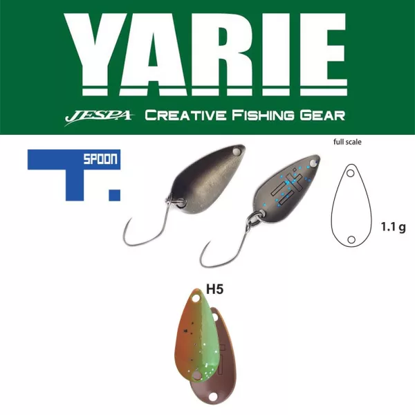 Błystka wahadłowa Yarie 706 T-Spoon 1,1gr H5 Thirty Eight