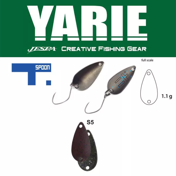 Yarie 706 T-Spoon 1,1gr S5 Keime Világos Pellet Kanál Villantó