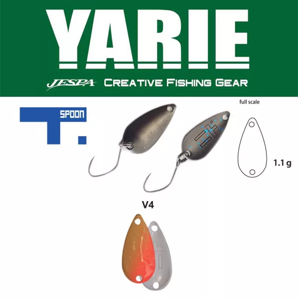 Yarie 706 T-Spoon 1,1gr V4 MG Ice Wahadłówka