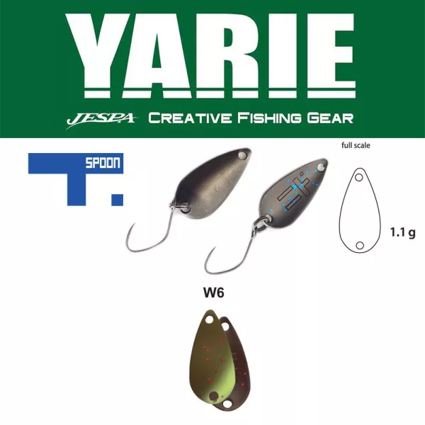 Yarie 706 T-Spoon 1,1gr W6 Euhuesukai Wahadłówka